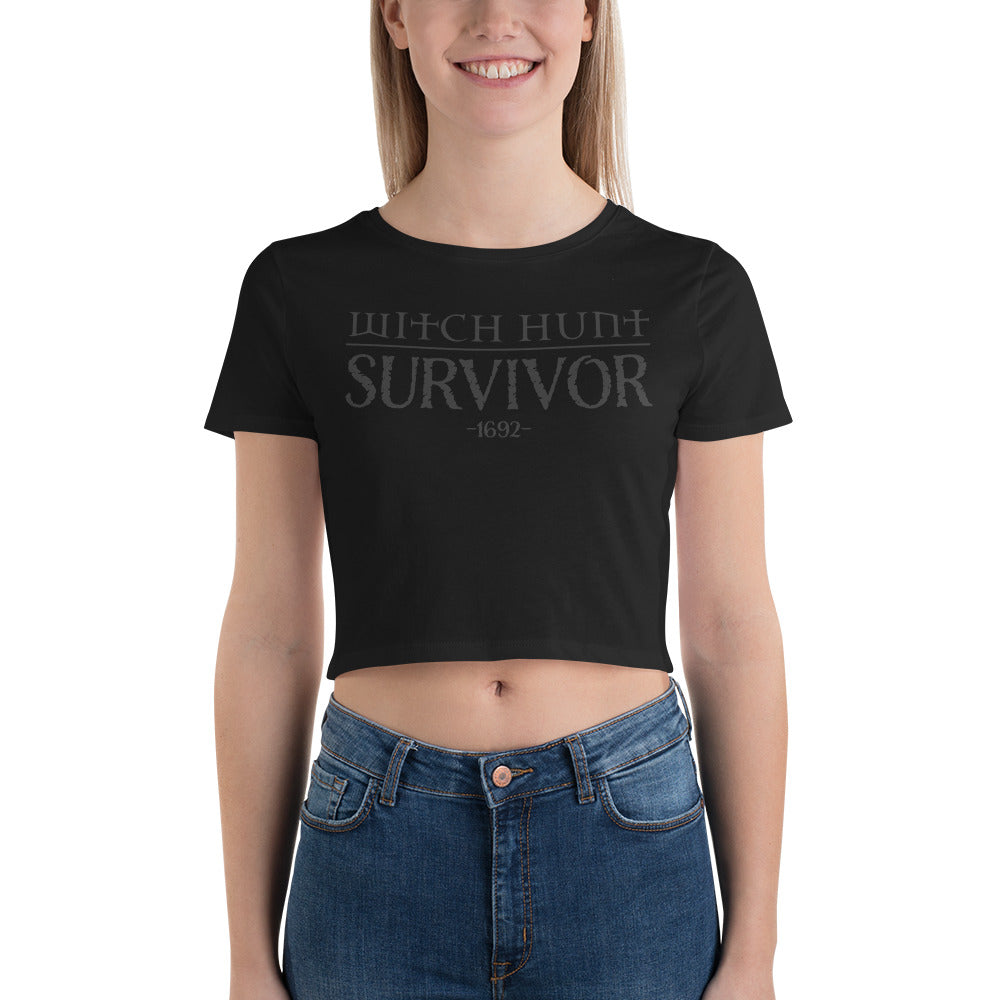 1692 Witch Hunt Survior - Women’s Crop Tee